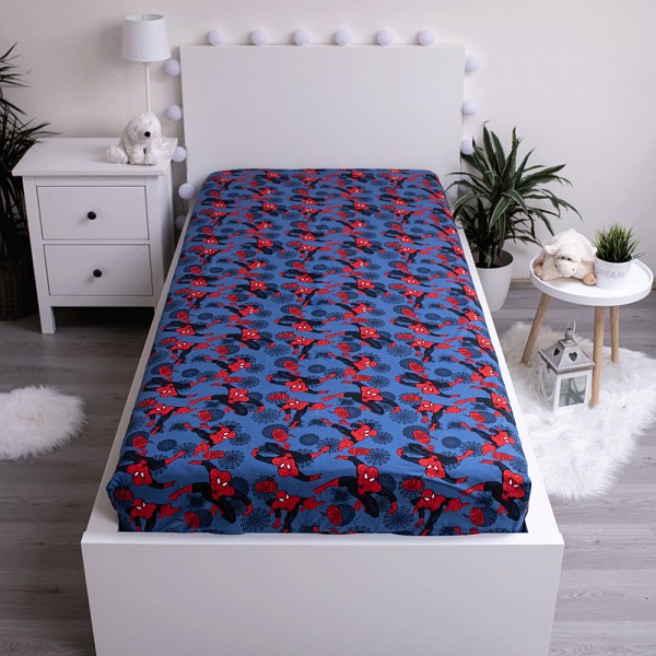 Spiderman fitted sheet 90x200 cm