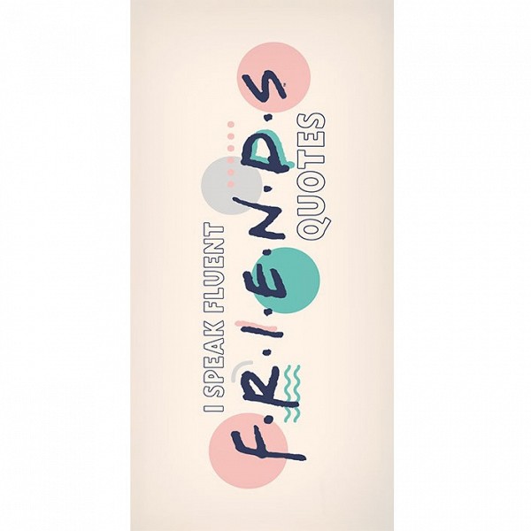 Friends Quotes bath towel, beach towel 70x140cm