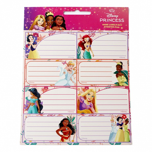 Disney Princess Spring notebook label pack of 16