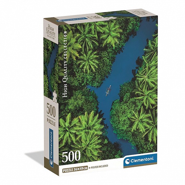 Colour Aerial View Tropical River 500 Piece Compact Puzzle   CMC35592