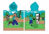 Minecraft Diamond Defender Beach Towel Poncho 50x115 cm