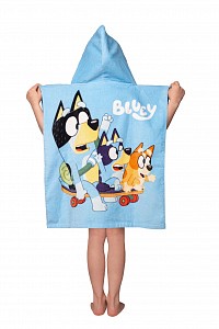 Bluey Skate beach towel poncho 50x115cm