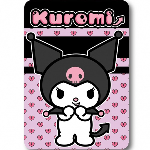 Hello Kitty Kuromi Heart fleece blanket 100x140cm