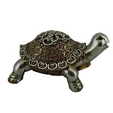 Διακοσμητική Χελώνα Polyresin Χρυσή/Λαδί 18.5x13x9.5εκ