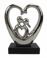 Καρδιά με ζευγάρι κεραμικό διακοσμητικό