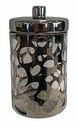 Βάζο Γυάλινο Διακοσμητικό Με Καπάκι