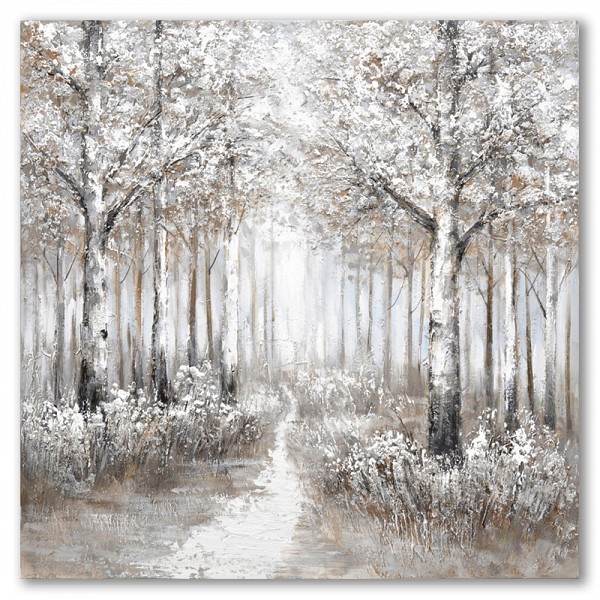 Πίνακας Σε Καμβά Δέντρα Με Δρόμο 70x150x3εκ.