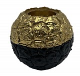 Polyresin Μαύρο-Χρυσό Ρεσώ 9x9x8cm