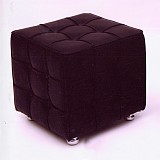 Σκαμπό Από Δερματίνη μαύρο