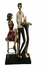 Διακοσμητικό Πολυεστερικό Ζευγάρι Σε Βραδινή Έξοδο 14.5x9x31.5cm