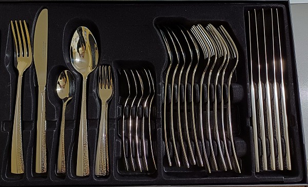 Σετ Μαχαιροπίρουνα 30τεμ Ανοξείδωτα 18/10 Ασημί