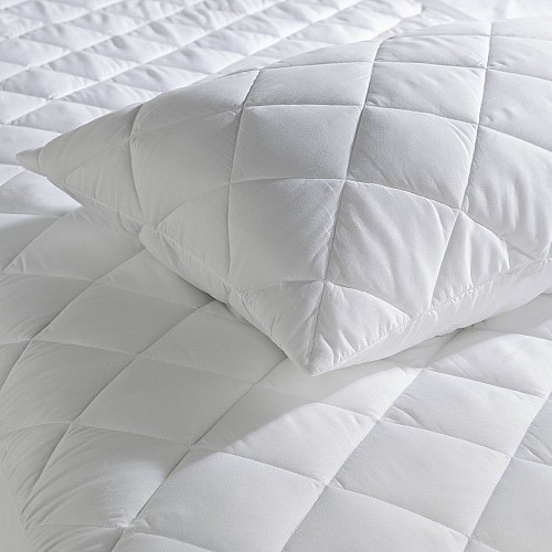 Ζεύγος Μαξιλαροθήκες Καπιτονέ Le Blanc Cotton 100% 50x70
