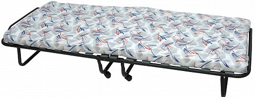 ΚΡΕΒΑΤΙ ΜΕΤΑΛΛΙΚΟ ΕΝΙΣΧΥΜΕΝΟ ΠΤΥΣΣΟΜΕΝΟ ΙΤΑΛΙΑΣ  ΜΕ ΡΟΔΕΣ & ΣΤΡΩΜΑ 7cm  29-24029