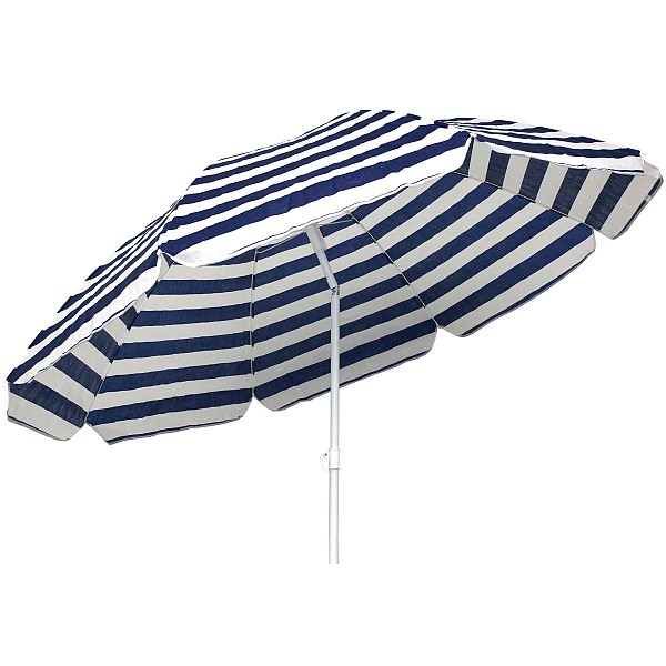 ΟΜΠΡΕΛΑ ΒΕΡΑΝΤΑΣ-ΚΗΠΟΥ-ΘΑΛΑΣΣΗΣ 2m ΡΙΓΕ ΜΠΛΕ- ΑΣΠΡΟ ΜΕΤΑΛΛΙΚΗ  371-6600-19