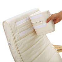 SONGMICS Sunlounger Relaxing Rocking Chair with Adjustable Footrest Max Load: 150 kg Beige LYY10M